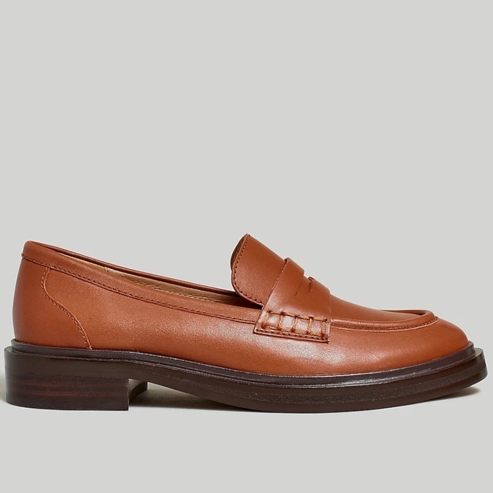 Madewell Vernon Brown Leather Loafers - Picture 2 of 4